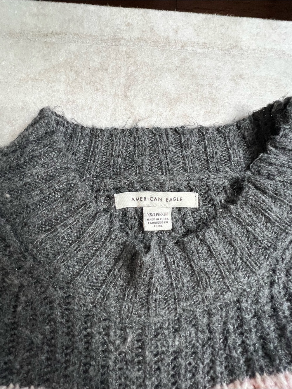 American Eagle Outfitters Dreamspun Colorblock Striped Knit Crewneck Sweater XS - Picture 7 of 8